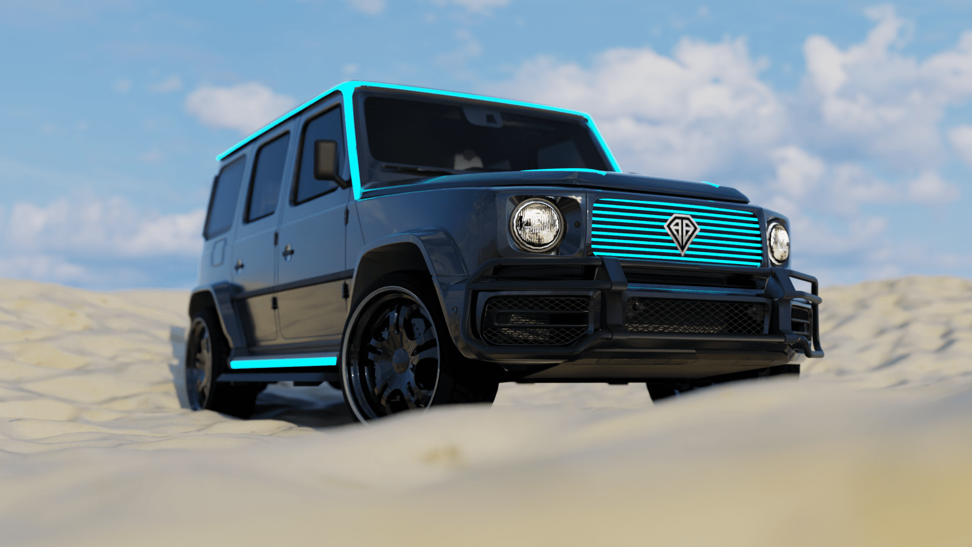 Benefactor Dubsta Luxe Animated Lights view 2