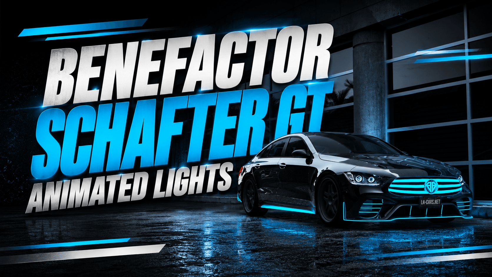 Benefactor Schafter GT Animated Lights for FiveM
