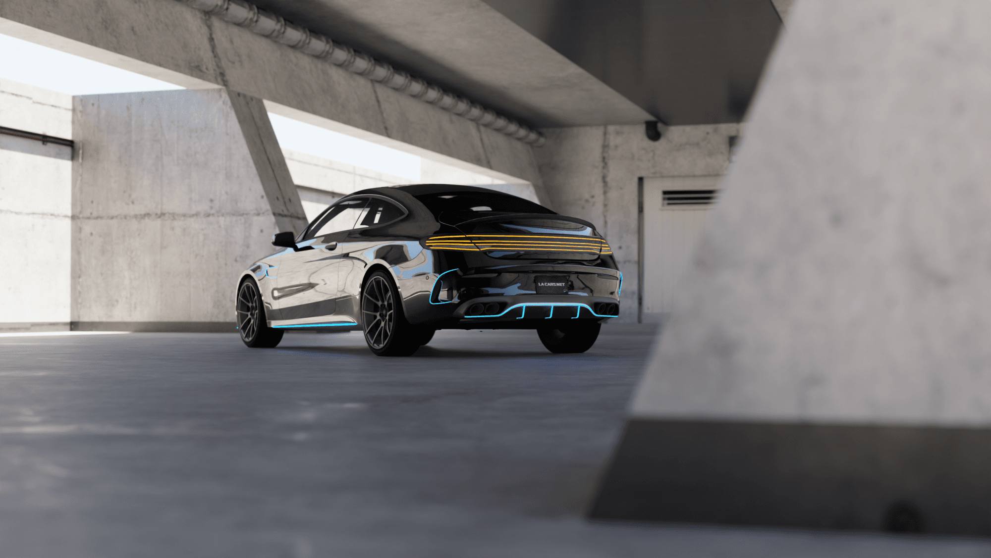 Benefactor Veloce Animated Lights view 3