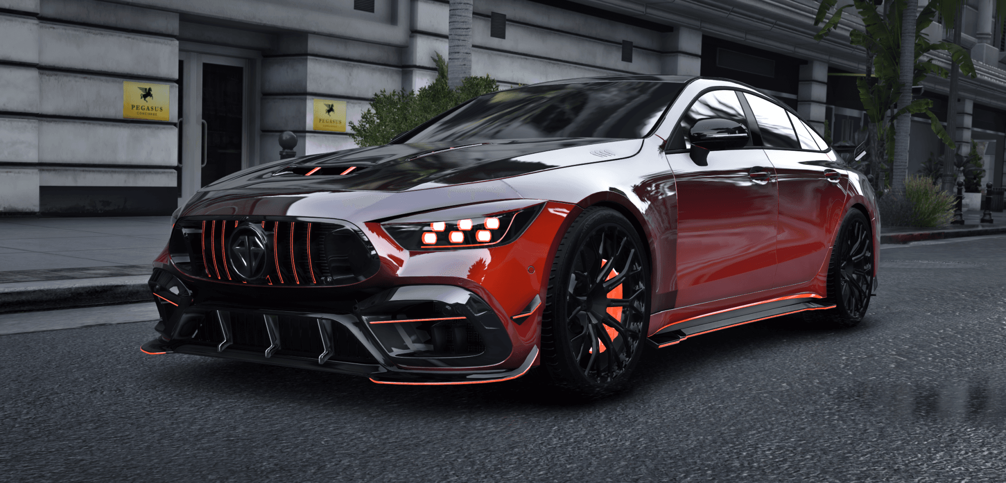 Benefactor GTB | HEX x LA Cars view 2