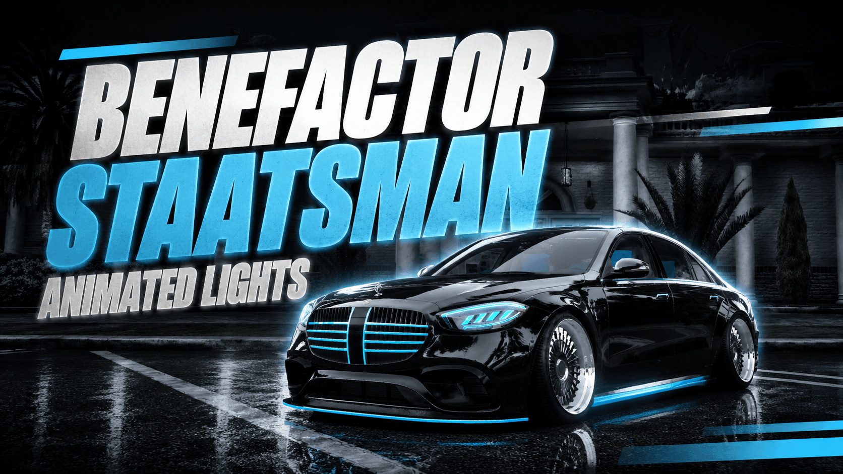 Benefactor Staatsman Animated Lights for FiveM